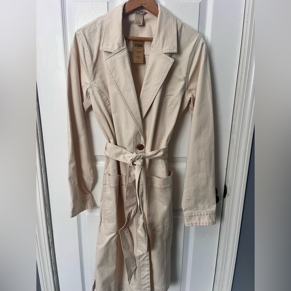 Duluth Trading Co makers studio tie duster jacket women size SMALL